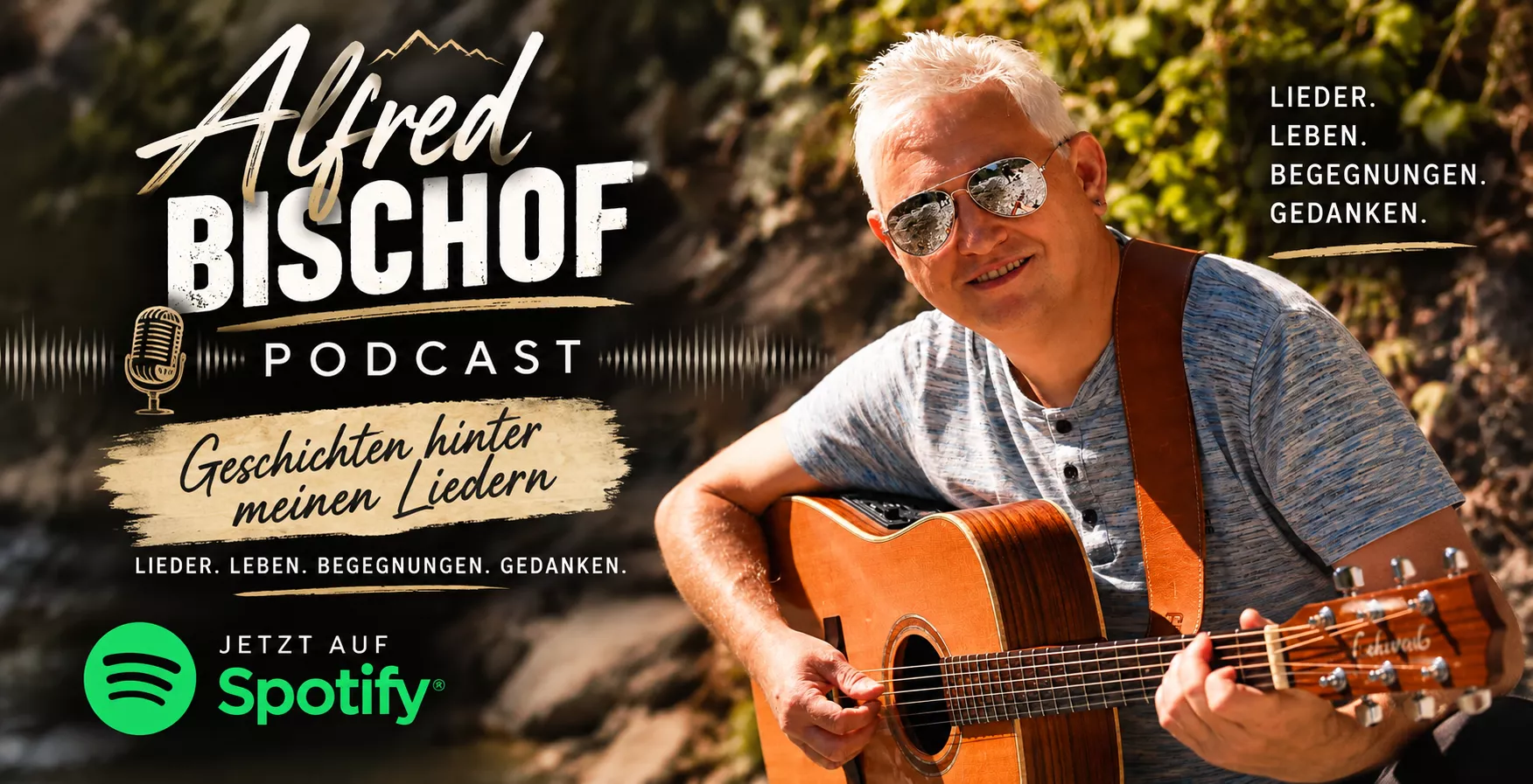 Bischof Musik, Liedermacher, Sänger, Vorarlberger Dialek, Alfred Bischof, Spotify, Spotify Podcast